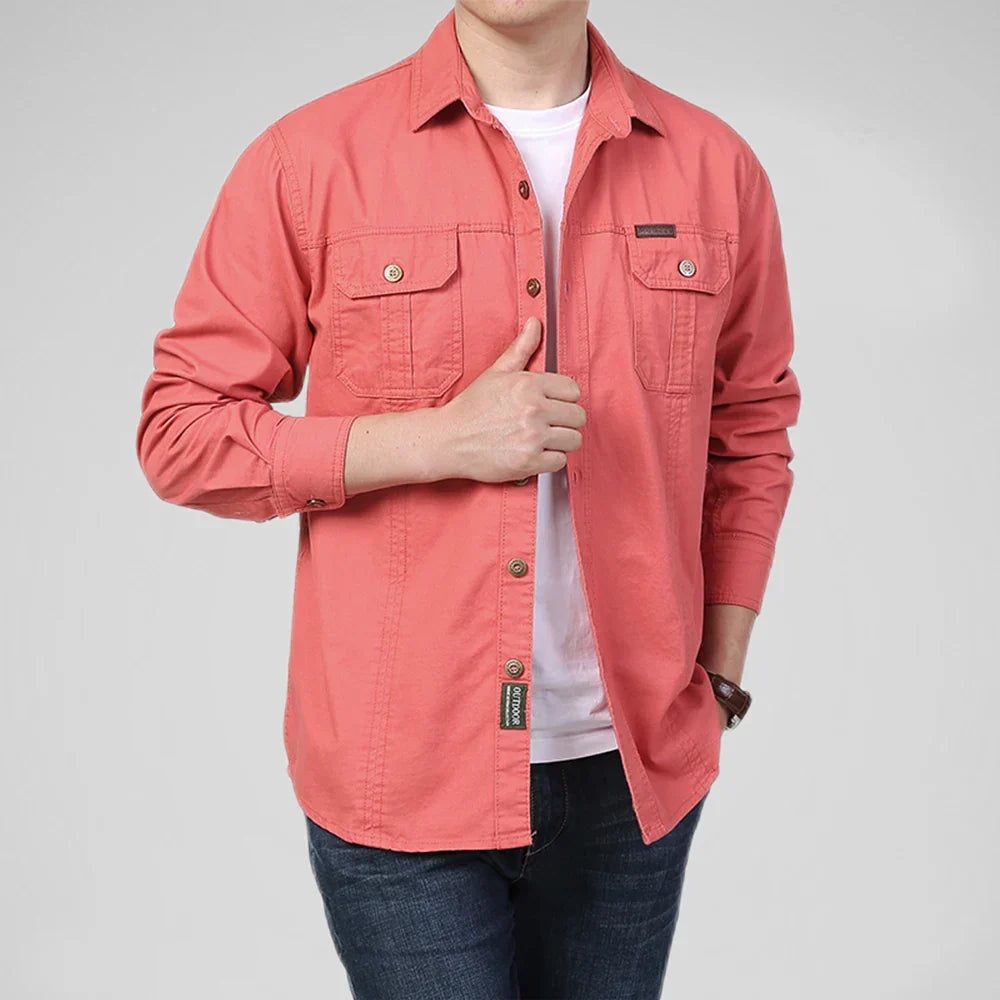 Chemise De Travail Utilitaire Pour Homme Gavin Durable Avec Multiples Poches Pour Journées De Travail Organisées Amawinc