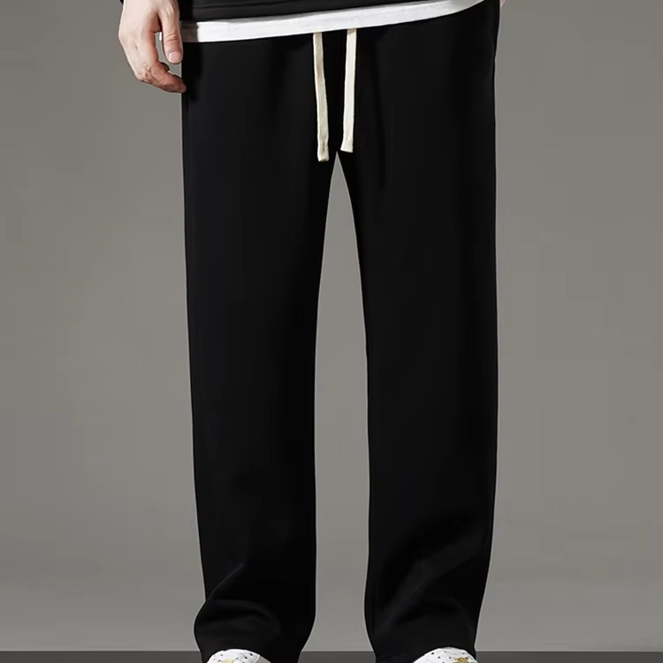 Pantalons De Survêtement Pour Homme En Coton À Jambe Large Inspirés Par Le Streetwear Coréen Moderne