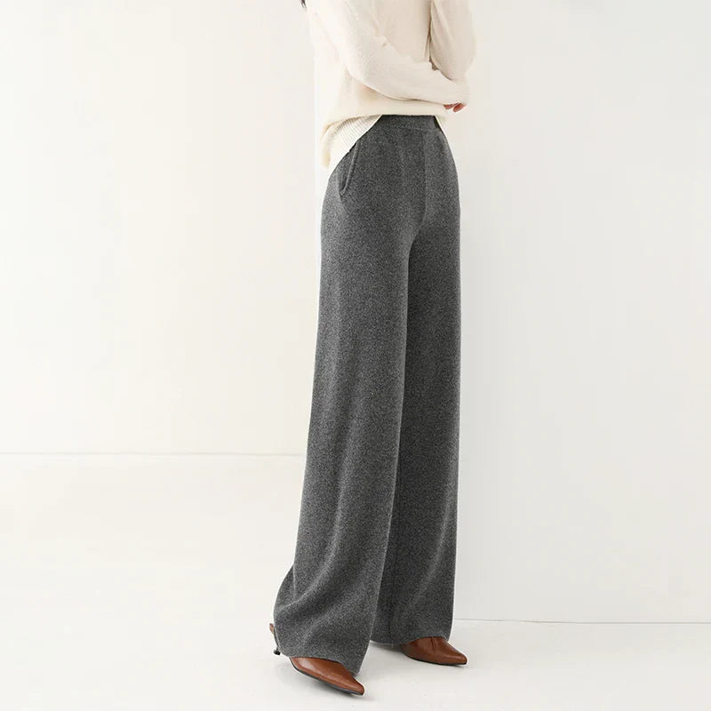 Pantalon En Laine Mérinos EternaSoft Coupe Ajustée Et Jambes Larges Respirant 100 Pour Cent Mérinos