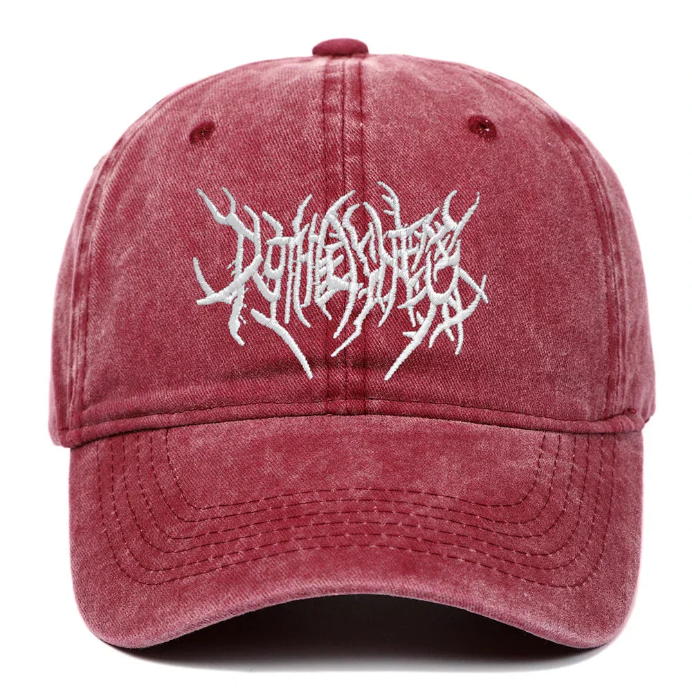 Casquette Baseball Vintage Lavée Distressée Onyx Phantom Avec Bride Ajustable Respirante