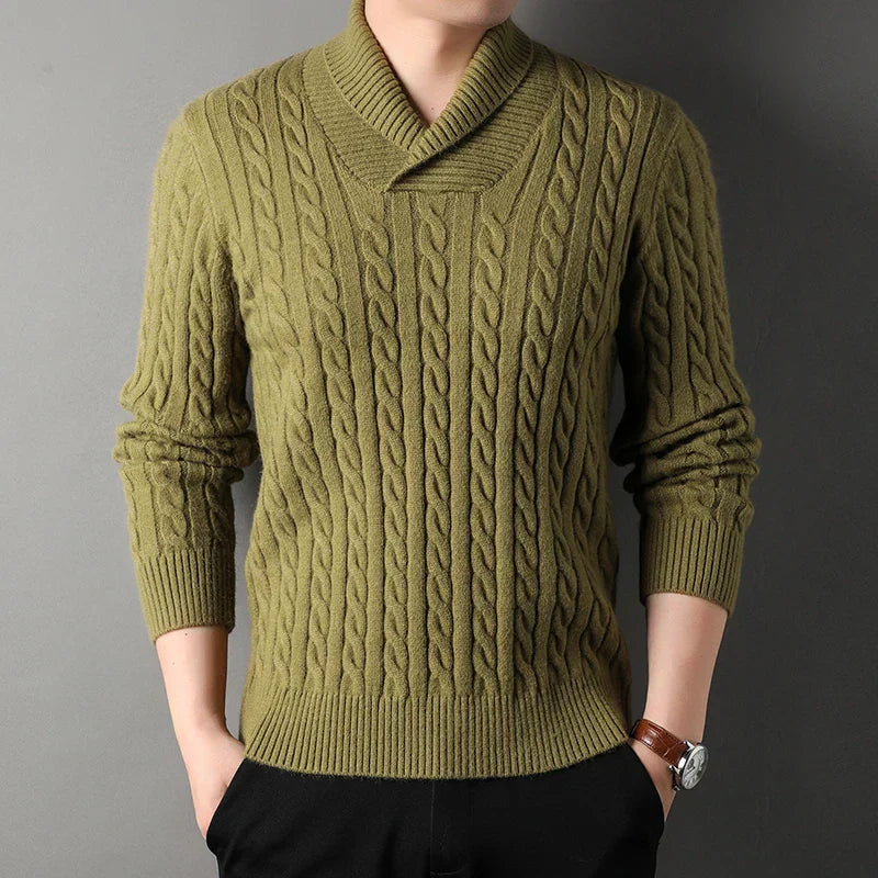 Pull En Cachemire Ylan Slim Fit À Côtes Classiques Pour Un Style Polyvalent Et Confort Tout Au Long De La Journée