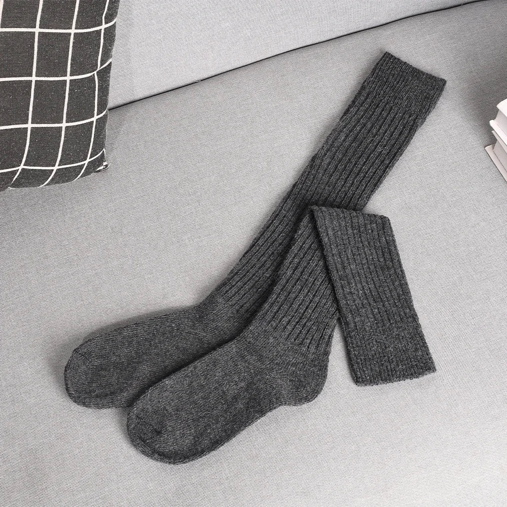 Amawinc Chaussettes Cachemire Coton Mélangé Respirantes Anti Odeur Lot De 8 Paires Automne Confort Talon Renforcé