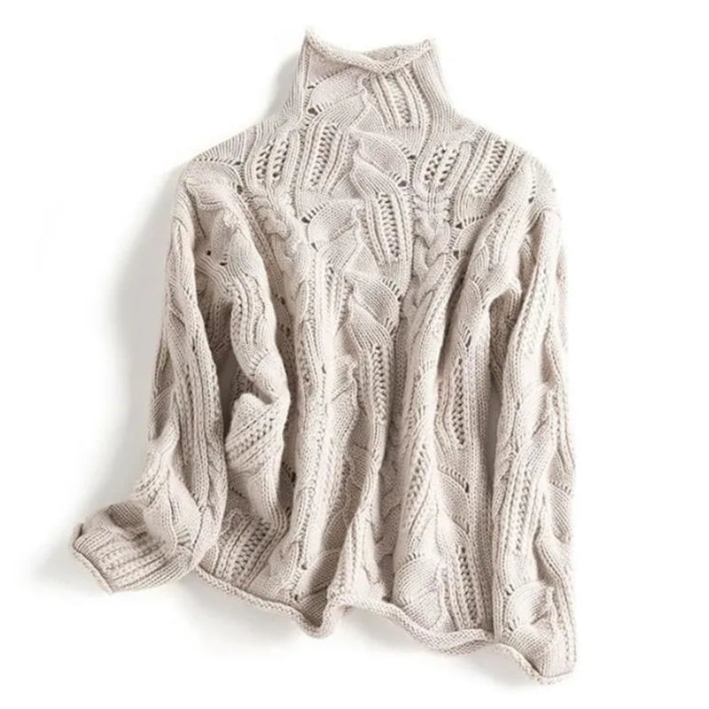 Pull Ori En Cachemire Mélange Laine Détails Tricot Raffinés Et Respirants Pour Toutes Les Occasions