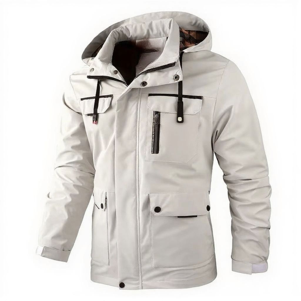 Veste Softshell Imperméable À Capuche Pour Homme Avec Doublure Polaire Chaude Pour Activités Extérieures