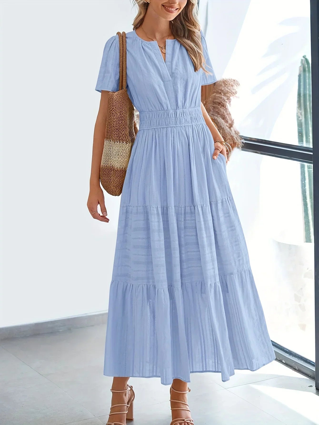 Robe Maxi Modeste D'Été Nevaeh Confortable Et Élégante Pour Journées Chaudes Et Balades