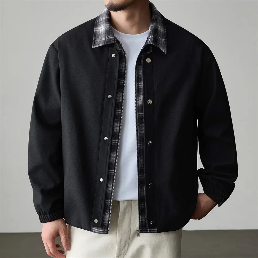 Veste De Travail Boston Coupe Courte Et Boxy Avec Col En Flanelle Minimaliste Et Polyvalente