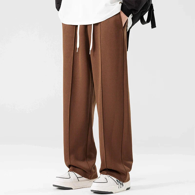 Pantalon Survêtement Glacier Coupe Droite Décontractée Avec Détail Bande Minimal