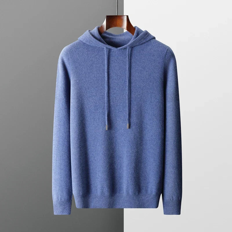 Hoodie En Laine Mérino Pour Homme 100 Pour Cent Léger Chaud Approvisionnement Responsable Durable