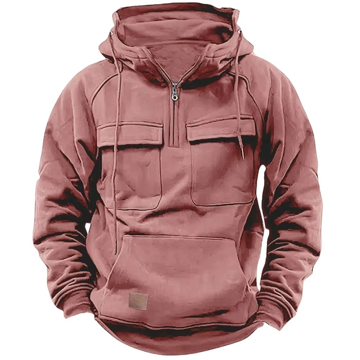 Sweat À Capuche Épais Pour Homme Avec Multiples Poches Pour Plein Air Et Vie Quotidienne