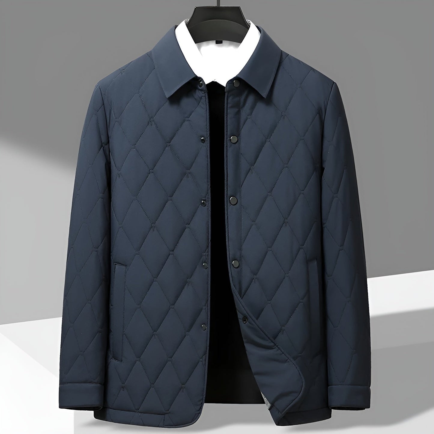 Veste Matelassée Hamilton Diamant Col Rabattable Doublure En Coton Respirant Poches Utilitaires Lavable En Machine