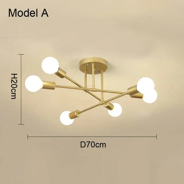 Aurøn Plafonnier LED Scandinave Moderne Pour Espaces Intimes Ouverts Ambiance Chaleureuse Avec Lumière LED Chaude Durable