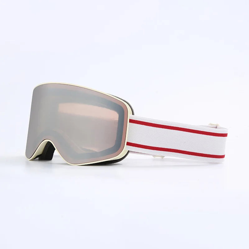 Lunettes De Ski Cylindriques Aspen Shield UV400 Anti Buée Sangle Antidérapante Compatibles OTG Ajustables