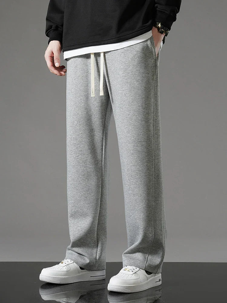 Pantalon De Survêtement En Mélange De Coton Coupe Décontractée Avec Taille Ajustable Lavable En Machine Pour Le Lounge