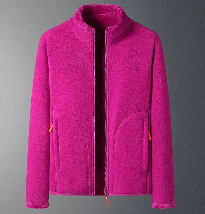 Amelia Veste Hivernale Femme Col Debout Classique Zip Chaude Confortable Pour L Hiver