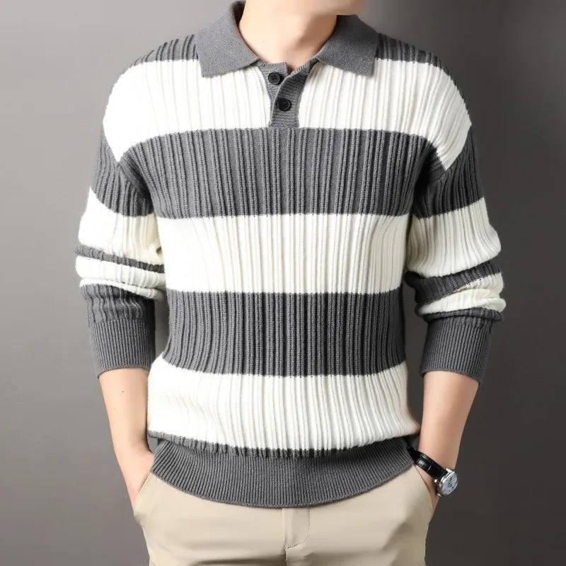 Pull Tricoté En Laine Mélangée Loxley À Rayures Confort Optimal Et Coupe Parfaite Pour Tous Les Styles