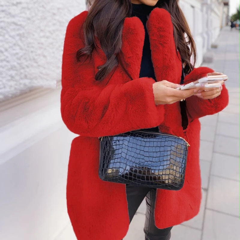 Yvanya Winter Kunstfelljacke