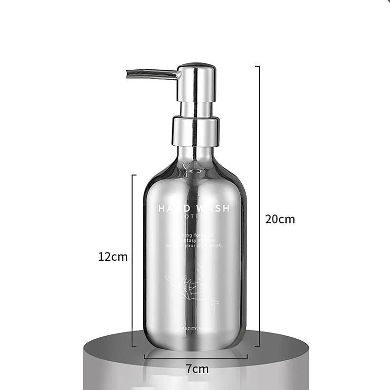 Lumora Ensemble Gel Douche 500ml Avec Extérieur PP Électroplaqué Et Distributeur À Pression Stable