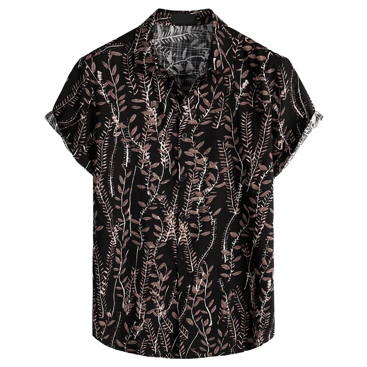 Chemise Hawaïenne À Boutons Oversize Avec Imprimés Audacieux Et Couleurs Vives Dynamiques