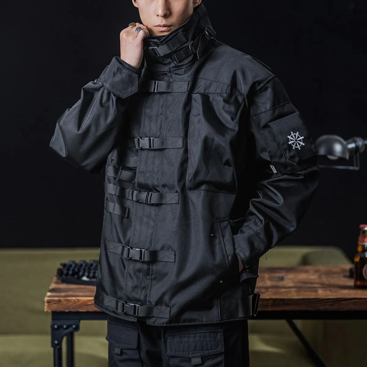 Amawinc Veste Tactique Martial Étanche Pour Homme De Grade Militaire Avec Ajustement Réglable Et Poches Multiples