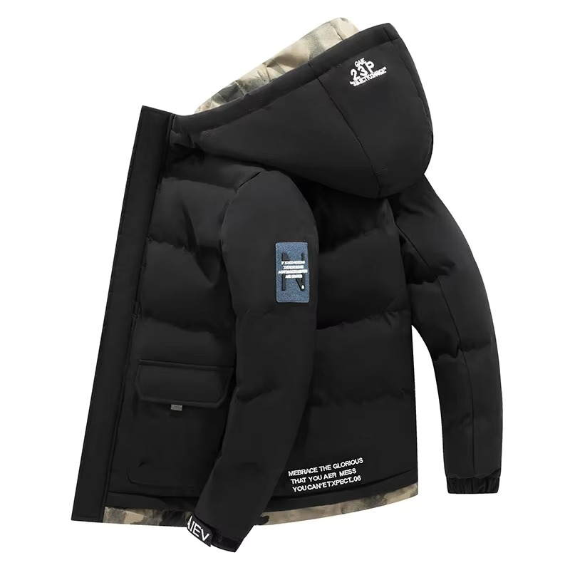 Amawinc Parka Homme Capuche Coupe Vent Isolante Manteau Hiver Chaud Avec Poches Multiples Tailles M à 5XL