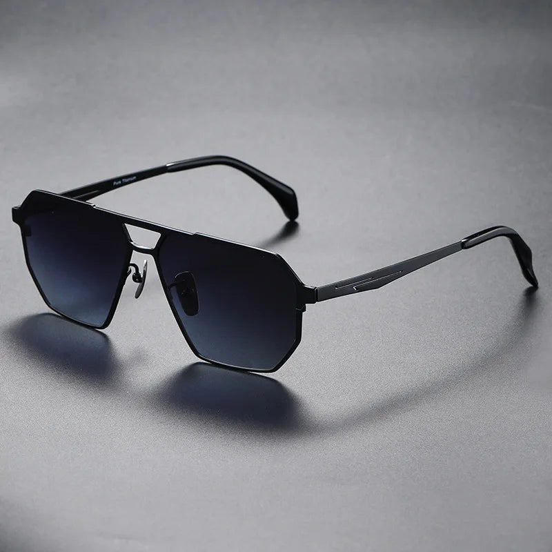 Lunettes de Soleil Cyber Era en Titane Amawinc avec Verres Polarisés Ultra Légères Cadre Incassable