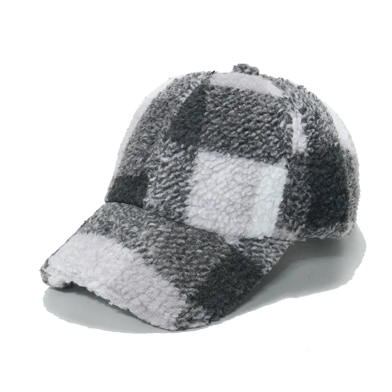 Casquette Highland Sherpa Extérieure Tartan Carreaux Réchauffante Ajustable Pour Hiver Confort
