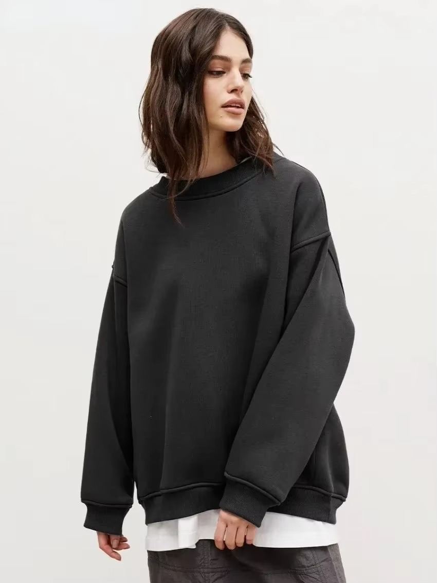 Hoodie Polaire Oversize Pour Femme Chaud Pull Décontracté Confortable Et Moderne