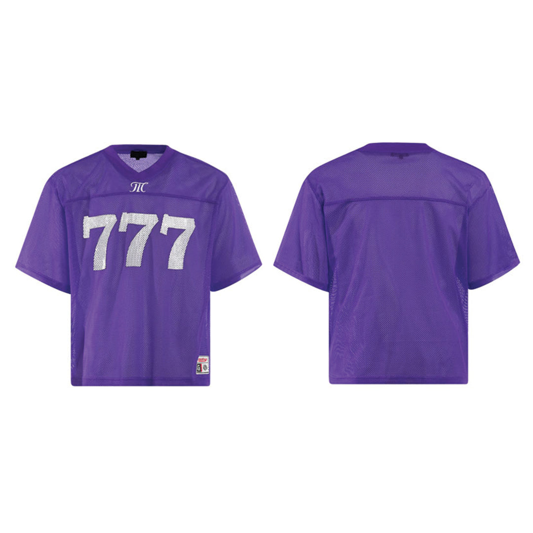 Maillot de Football en Maillage Respirant Coupe Courte Polyester à Séchage Rapide Col V