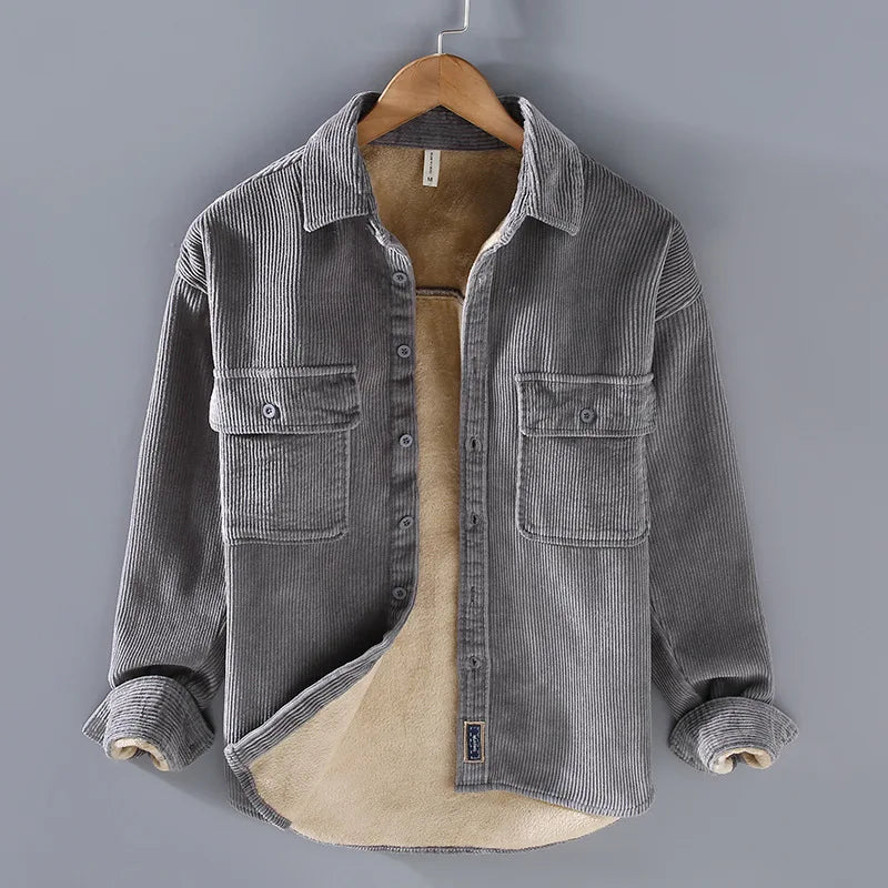 Chemise Velours Côtelé Tharin Chaude Pour Hiver Et Style Extérieur Décontracté Pour Activités Extérieures