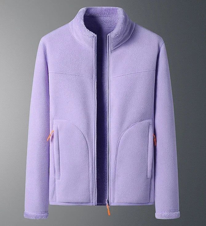 Amelia Veste Hivernale Femme Col Debout Classique Zip Chaude Confortable Pour L Hiver