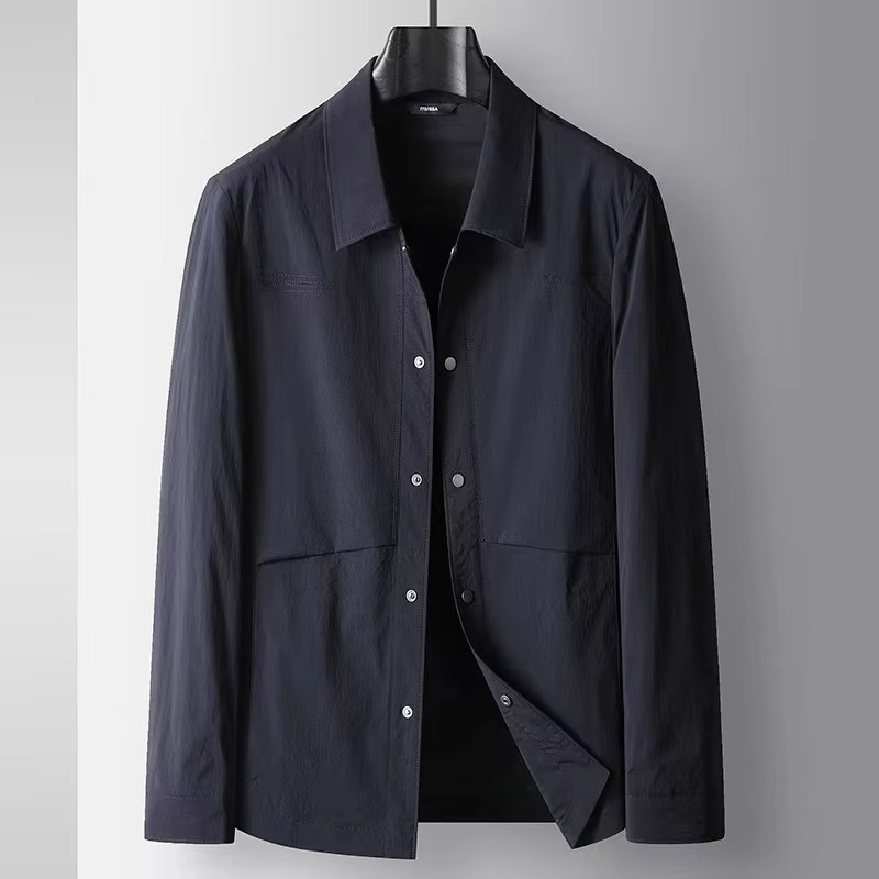 Amawinc Veste Homme Business Casual Anti Rides Printemps Automne 2025 Pour Bureau Et Voyage