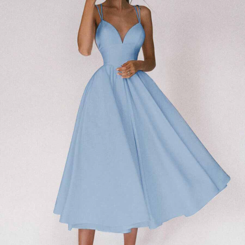 Elegantes V-Ausschnitt Kleid von Kali
