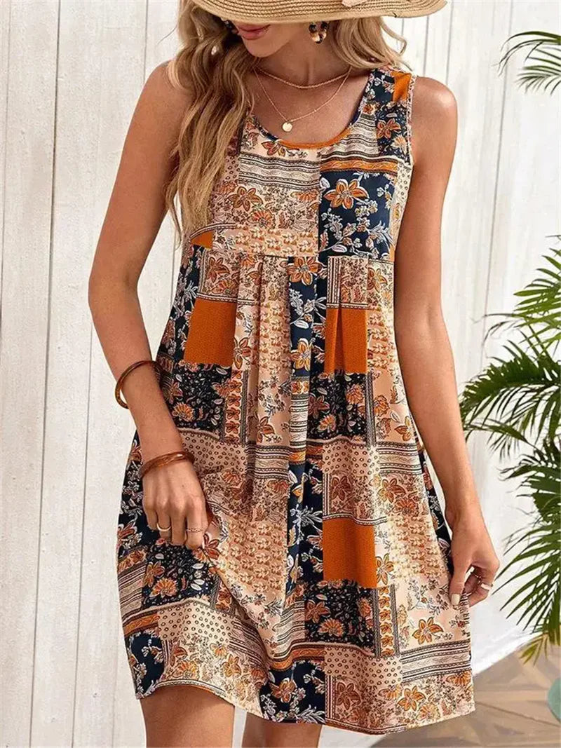 Robe Sans Manches Gail Amawinc Coupe Trapèze A Ligne Pour Vacances Et Sorties Décontractées