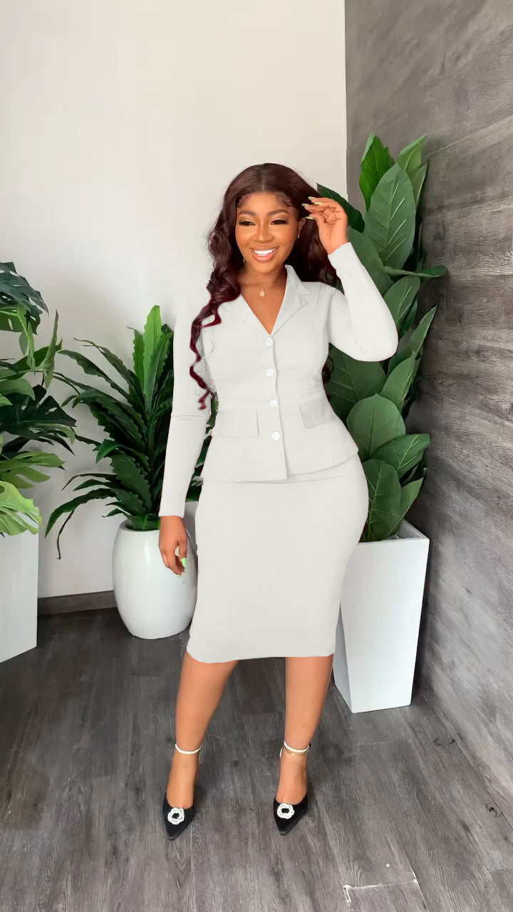 Damen-Anzug Zweiteiler (Blazer und Rock)