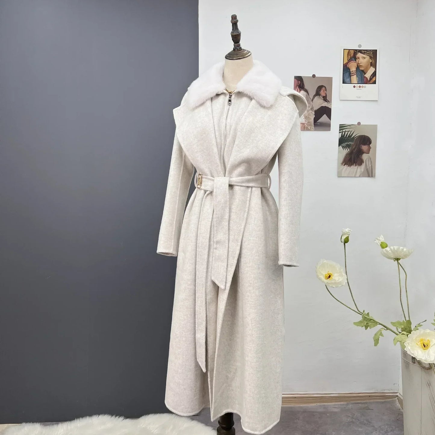 Damen Winterjacke Wehlia mit Kapuze und echtem Nerzkragen