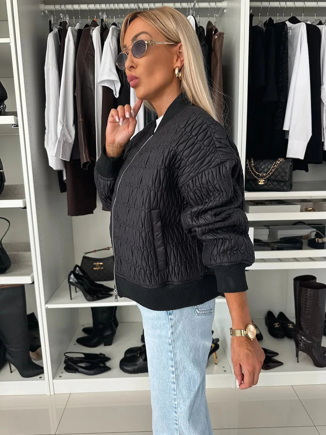 Hazel Veste Matelassée Zip Front Pour Femmes Chic Et Chaude Pour Toutes Saisons Polyvalente