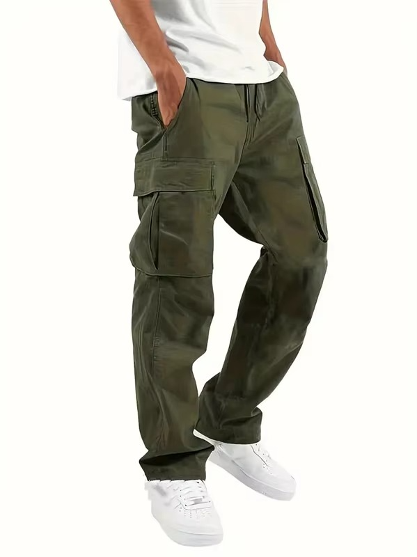 Amawinc Pantalon Jogger Cargo Homme À Coupe Décontractée Avec Taille À Cordon Pour Confort Quotidien
