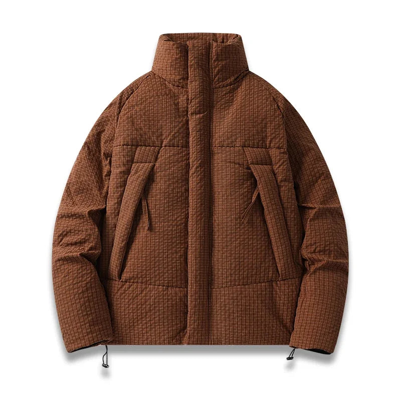 Amawinc Parka Subzero Matelassée Pour Homme Avec Design À Carreaux Coupe Vent Isolation et Chaleur