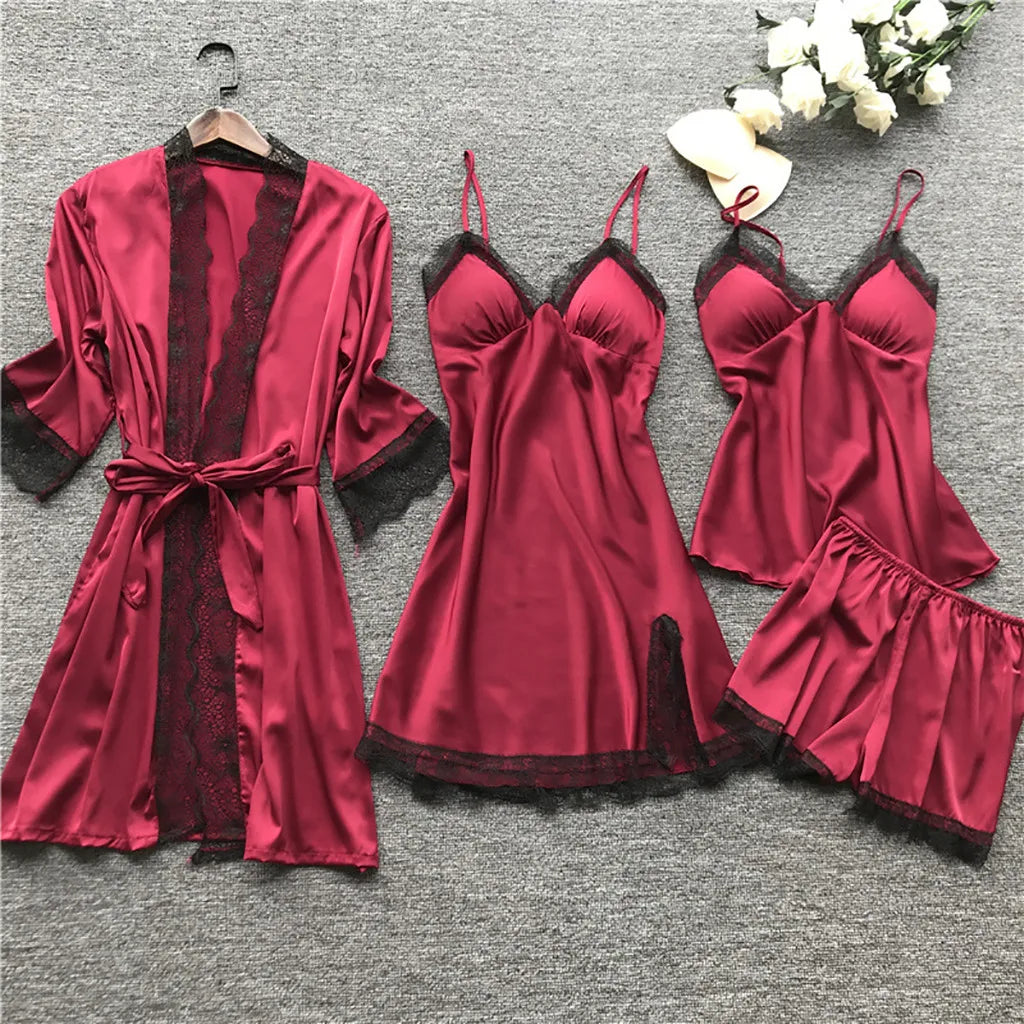 Damen-Nachtwäscheset Elisa: Netzkleid