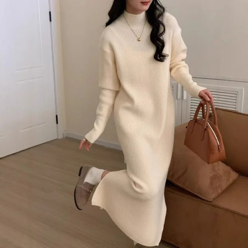 Robe Pull Mila En Maille Confort Automne Hiver Amawinc Douce Et Chaleureuse 100 Pourcent Acrylique