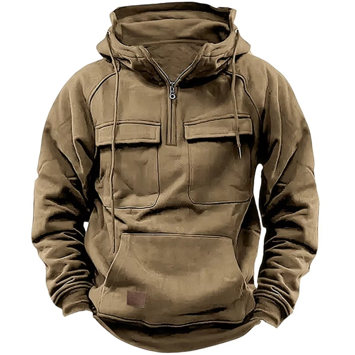 Sweat À Capuche Épais Pour Homme Avec Multiples Poches Pour Plein Air Et Vie Quotidienne