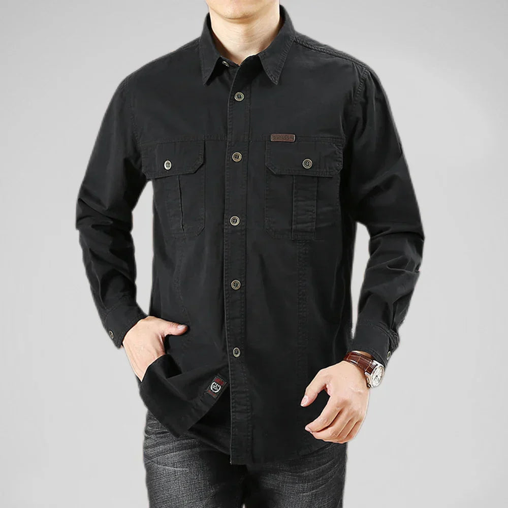 Chemise De Travail Utilitaire Pour Homme Gavin Durable Avec Multiples Poches Pour Journées De Travail Organisées Amawinc