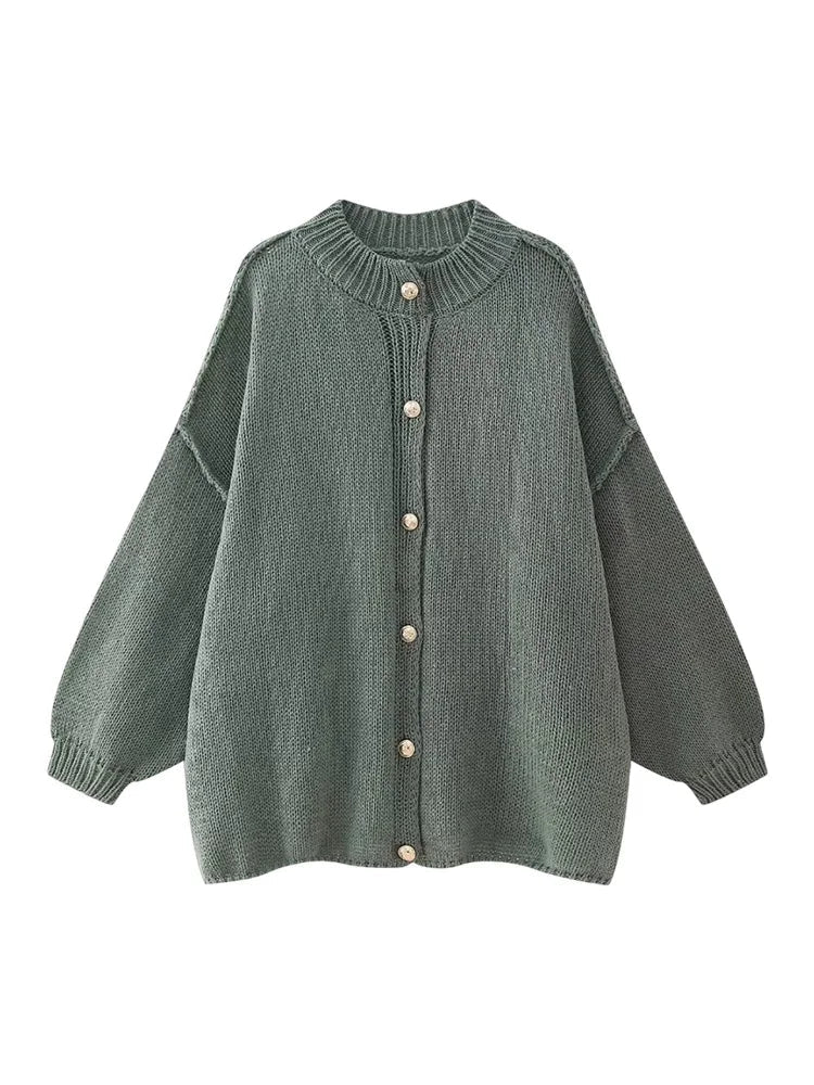 Jamie Cardigan Oversize Boutons Pour Femmes Confort Décontracté Et Style Polyvalent