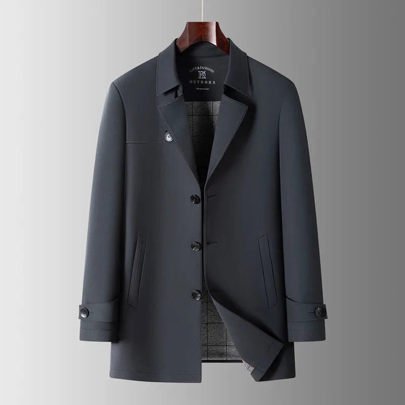 Manteau Car Lucca Santino Amawinc Élégant Revers À Encoche Pour Looks Professionnels Et Décontractés