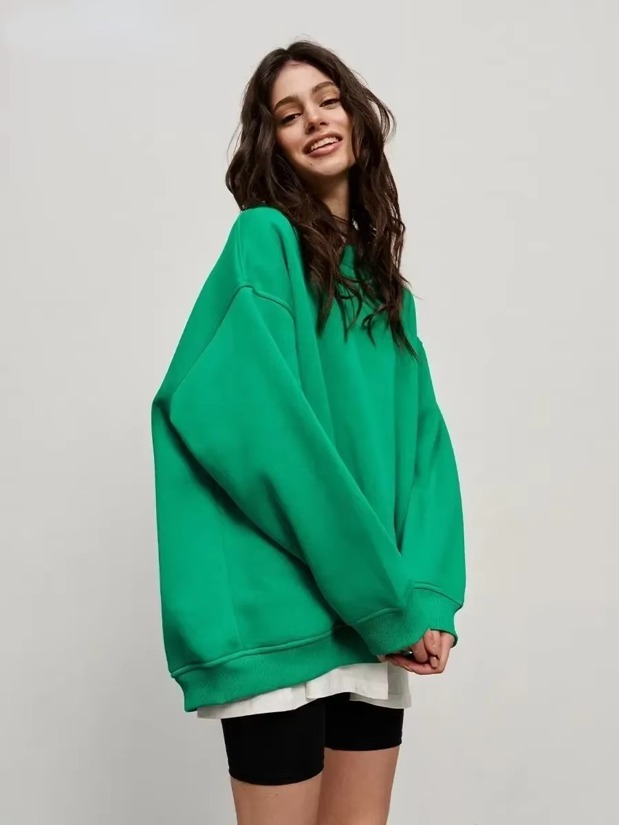 Hoodie Polaire Oversize Pour Femme Chaud Pull Décontracté Confortable Et Moderne
