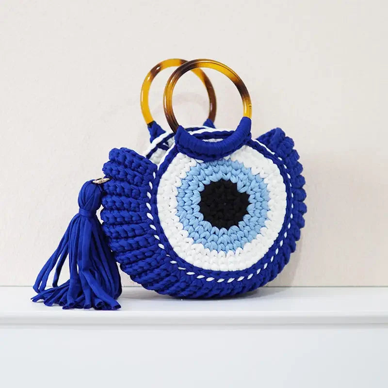 Amawinc Pochette Mini Œil Protecteur Tissée À La Main Pour Style Quotidien Et Sécurité Élégante