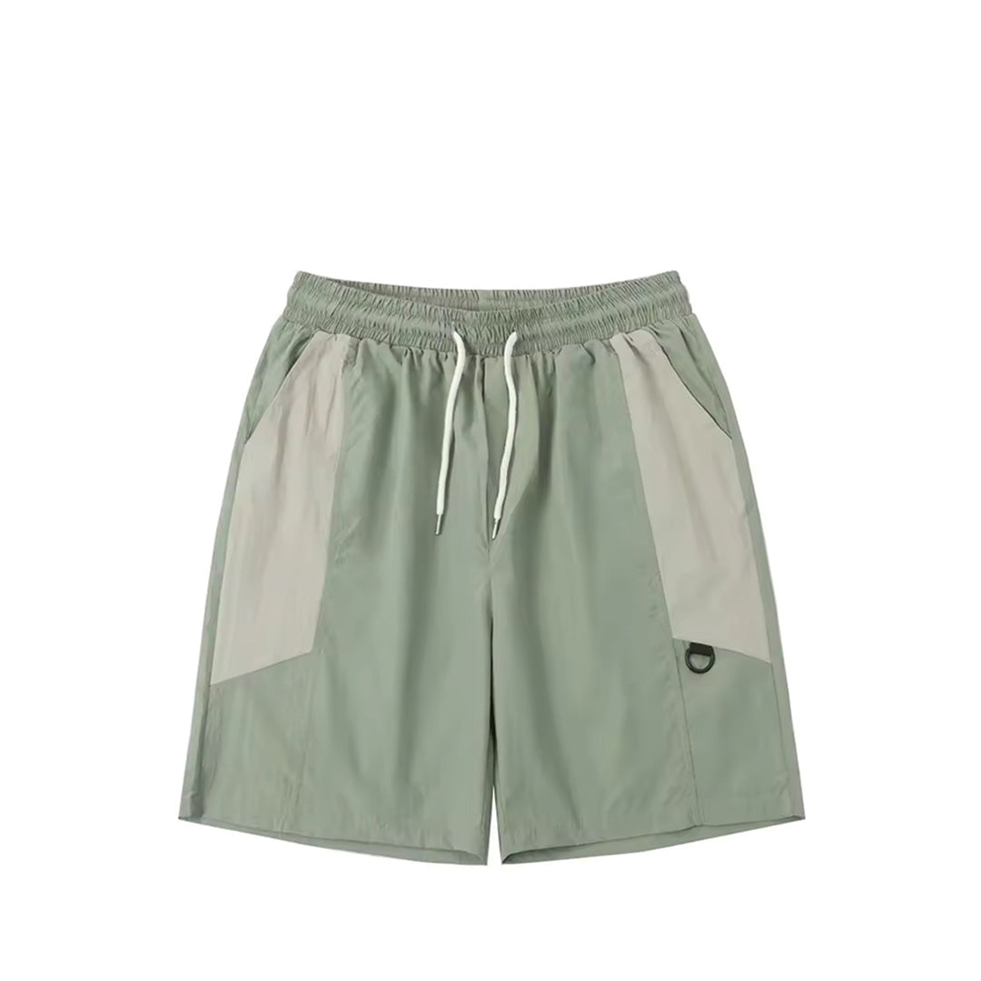 Shorts Neutral Path En Nylon Et Coton À Taille Élastique Avec Cordon Et Coupe Fluide Design Contrasté