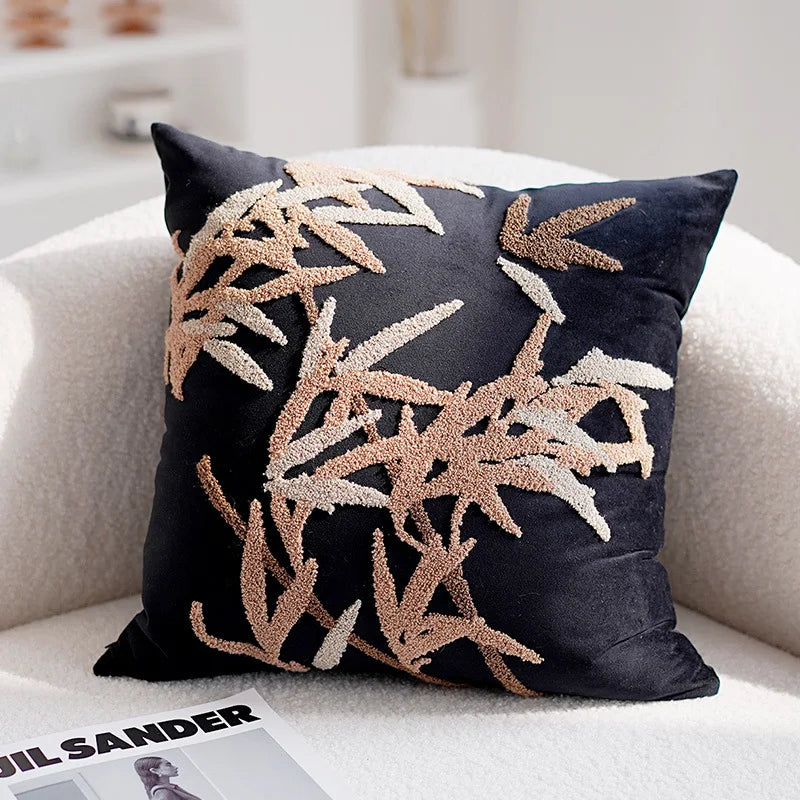 Housses De Coussin Aura Bohème Nordique Fusion Motifs Élégants Pour Salon Confort Et Style