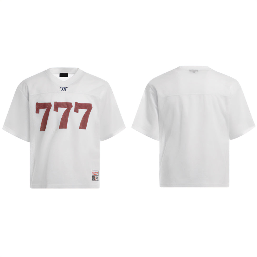 Maillot de Football en Maillage Respirant Coupe Courte Polyester à Séchage Rapide Col V