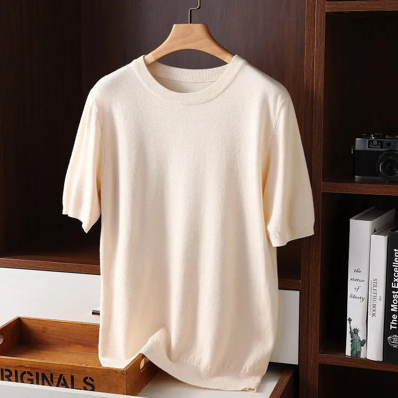 Amawinc Chemise Tricot En Cachemire Ultra Doux Pour Hommes Confort Absolu Et Style Sophistique Pour Toutes Saisons